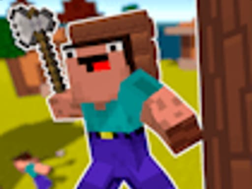Idle Noob Lumberjack key art