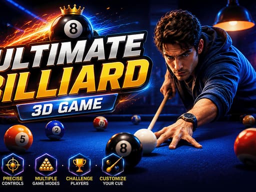 Ultimate Billiard 3D Game key art